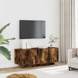 Walplus Tv Cabinet Smoked Oak 100X35X40 Cm Engineered Wood - thumbnail 3