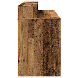 Berkfield Desk With Led Lights Old Wood 120X55X91 Cm Engineered Wood - thumbnail 7