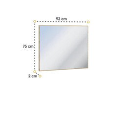 Arte Quant Qg-05 Mirror In Oak Artisan - 920mm X 750mm - Timeless Elegance For Any Space - thumbnail 2