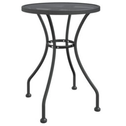 Berkfield 3 Piece Garden Dining Set Expanded Metal Mesh Anthracite - thumbnail 4