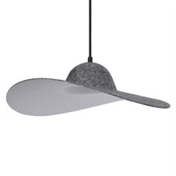 Osram Decor Felt Hat Pendant Ceiling Light E27 Dark Grey Felt Max 6W Led Modern
