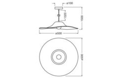 Osram Decor Felt Hat Pendant Ceiling Light E27 Dark Grey Felt Max 6W Led Modern - thumbnail 9