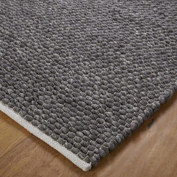 Melrose Savannah 100% Wool Charcoal X-Large Area Rug 200/290Cm - thumbnail 2