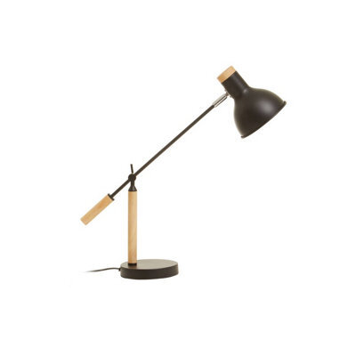 Orsina Matte Black Table Lamp, Easy To Assemble Bedside Table Light, Eco-Friendly Lamp For Table Living Room - image 1