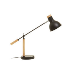 Orsina Matte Black Table Lamp, Easy To Assemble Bedside Table Light, Eco-Friendly Lamp For Table Living Room - thumbnail 3