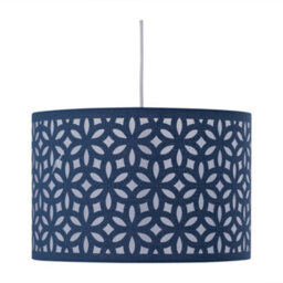 First Choice Lighting Navy Blue Laser Cut 30Cm Pendant Light Shade - thumbnail 2