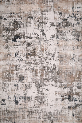 MiHOMEUK Lorenz 5949A Cream Abstract Modern Turkish Area Rug - 200 X 300 Cm - image 1