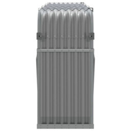 Walplus Log Holder Light Grey 234X45X100 Cm Galvanised Steel - thumbnail 5
