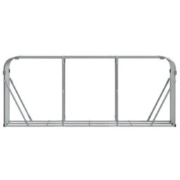 Walplus Log Holder Light Grey 234X45X100 Cm Galvanised Steel - thumbnail 4