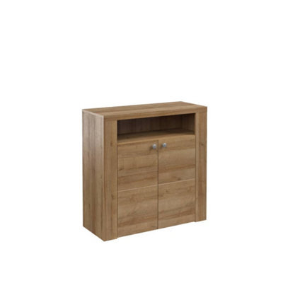 Arte Elegant Larona 27 Hallway Cabinet 840mm In Oak Riviera - Versatile Storage Solution H850mm D340mm - image 1