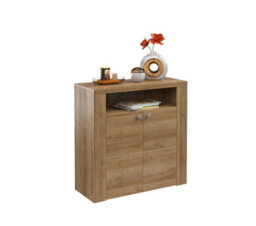 Arte Elegant Larona 27 Hallway Cabinet 840mm In Oak Riviera - Versatile Storage Solution H850mm D340mm - thumbnail 3