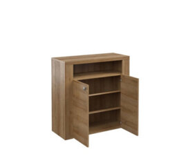 Arte Elegant Larona 27 Hallway Cabinet 840mm In Oak Riviera - Versatile Storage Solution H850mm D340mm - thumbnail 2