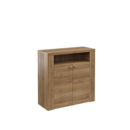 Arte Elegant Larona 27 Hallway Cabinet 840mm In Oak Riviera - Versatile Storage Solution H850mm D340mm