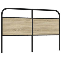 Berkfield Headboard Sonoma Oak 160 Cm Steel And Engineered Wood - thumbnail 5