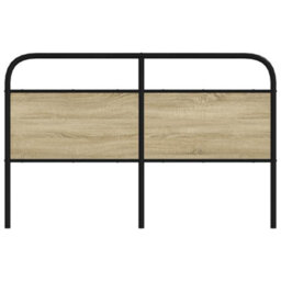 Berkfield Headboard Sonoma Oak 160 Cm Steel And Engineered Wood - thumbnail 3