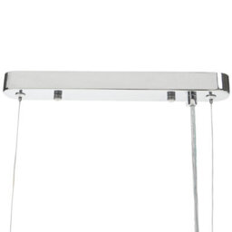 Wyld And Coco Luxecrystal Chandelier Chrome Finish With Faceted Crystals For Living Room, W86 X D23 X H120Cm - thumbnail 6
