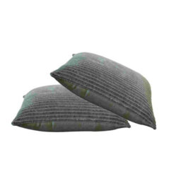 Artisan Furniture Solid Wood Ribbed Green Cushion Set Of 2 - thumbnail 3
