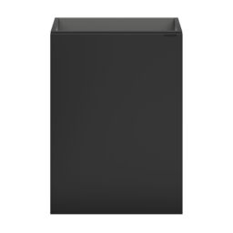GoodHome Imandra Compact Matt Black Single Wall-Mounted Bathroom Cloakroom Unit (H) 550mm (W) 440mm - thumbnail 2