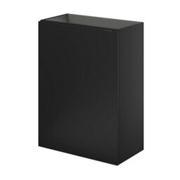 GoodHome Imandra Compact Matt Black Single Wall-Mounted Bathroom Cloakroom Unit (H) 550mm (W) 440mm - thumbnail 1