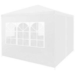 Walplus Party Tent Garden Gazebo Canopy 3X3 M White