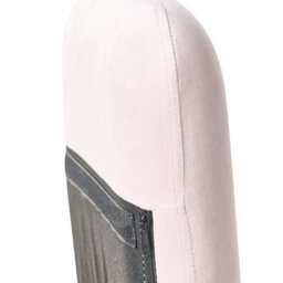 Beliani Rocking Chair Ellan Velvet Pink - thumbnail 9
