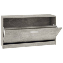 Berkfield Shoe Bench Concrete Grey 80X24X45 Cm Engineered Wood - thumbnail 6
