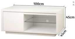 Spot On Dealz Tv Unit Wide 1 Door Tv Cabinets For Living Room Table Stand Media Units With Storage Shelves - thumbnail 2
