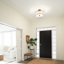 Luminosa Lighting Elstead Lacey 4 Light Semi-Flush Mount, Mission Bronze, E27 - thumbnail 5