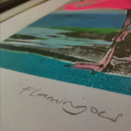 Flamingoes 29 X 42 X 0 Cm (11.4 X 16.5 X 0 Inches) - thumbnail 7