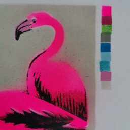 Flamingoes 29 X 42 X 0 Cm (11.4 X 16.5 X 0 Inches) - thumbnail 3