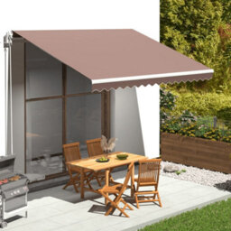 Berkfield Replacement Fabric For Awning Brown 4X3.5 M