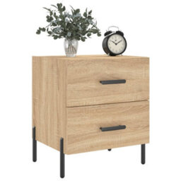 Berkfield Bedside Cabinet Sonoma Oak 40X35X47.5 Cm Engineered Wood - thumbnail 3