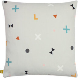Furn. Bitsa Abstract 100% Recycled Polyester Filled Cushion - thumbnail 2