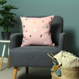 Furn. Bitsa Abstract 100% Recycled Polyester Filled Cushion - thumbnail 4