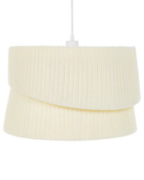 Beliani Boho Modern Pendant Lamp Beige Fabric Shade 178 Cm Drop - Dining Room Light - thumbnail 2