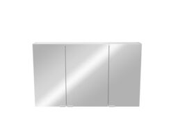 GoodHome Imandra Compact Matt Mirror Effect Triple Bathroom Cabinet Mirrored (H)600mm (W)1000mm - thumbnail 2