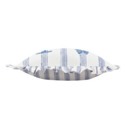 Furn. Noortje Ruffle Bows Printed Polyester Filled Cushion - thumbnail 3