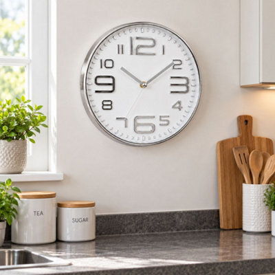 10 Inch Round Kitchen Wall Clock - image 1
