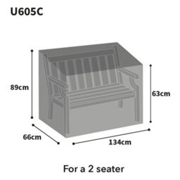 Bosmere Ultimate Bench Cover Charcoal Small - thumbnail 2
