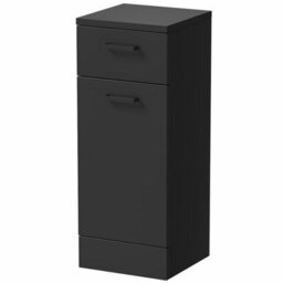 Affine Bathroom Toilet Basin Vanity Unit Combination Laundry Drawer Unit Black 1564mm - thumbnail 6