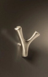 B2C Coat Hat Hooks Twin Robe Door Dress Bathroom Towel Bag Wall Hanger Brushed Steel Torna - thumbnail 3