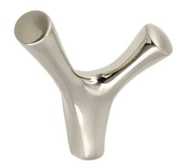 B2C Coat Hat Hooks Twin Robe Door Dress Bathroom Towel Bag Wall Hanger Brushed Steel Torna - thumbnail 1
