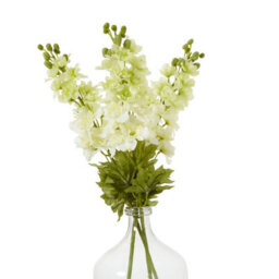 Wyld Haus Set Of 3 White Elatum Delphinium Artificial Flower Stems 780mm - thumbnail 3