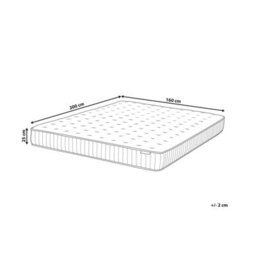 Beliani Gel Memory Foam Pocket Spring Mattress Pleasant H3/4 Firm 160 X 200 Cm (Eu King Size) - thumbnail 3