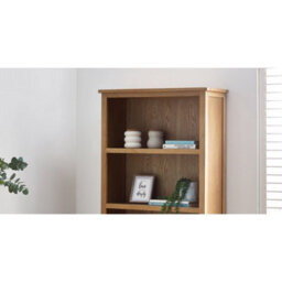 Oakham Premium Kinloch Tall Bookcase In Oak - thumbnail 3