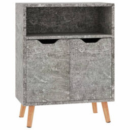 Berkfield Sideboard Concrete Grey 60X30X72 Cm Engineered Wood - thumbnail 2