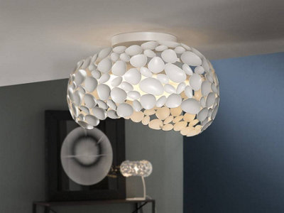Luminosa Lighting Luminosa Narisa 5 Light Flush Ceiling Light Matt White, G9 - Uk Stock - image 1