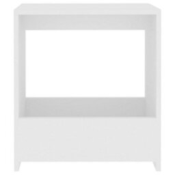 Berkfield Side Table White 50X26X50 Cm Engineered Wood - thumbnail 4