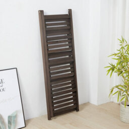 Fativo  4-Tier Ladder Shelf Bookshelf Storage Rack Bookcase With Wood Frame Industrial Style Rustic Brown - thumbnail 3