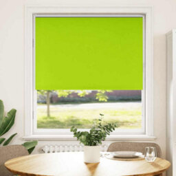 Berkfield Roller Blind Blackout Leaves Green 90X175 Cm Fabric Width 85.7 Cm Polyester - thumbnail 2